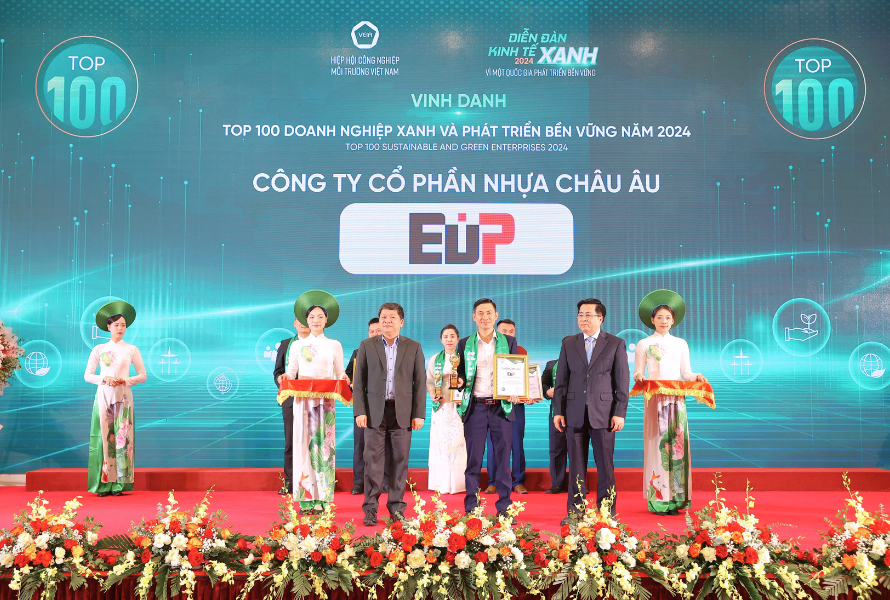 EuP lọt Top 100 doanh nghiệp xanh và phát triển bền vững 2024